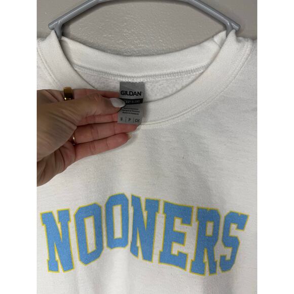 Barstool Sports “Nooners” Crewneck Sweatshirt – White/Blue/Yellow – Size Small - Picture 3 of 4